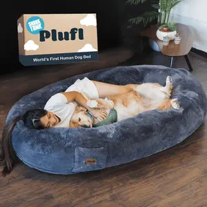Plufl World's First HUMAN DOG BED - Premium Adult Sized Bed for Relaxation - As Seen on Shark Tank