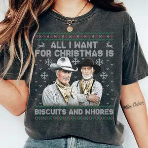 Funny Movie Quote Ugly Christmas Tshirt, Funny Western Movie Shirt, Christmas Gift, Xmas Holiday Family Tee, Unisex Shirt Top Menswear Streetwear Man