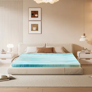 Memory Foam Mattress Topper With Cooling Gel, Pressure Relief & Breathable Comfort Bed Topper