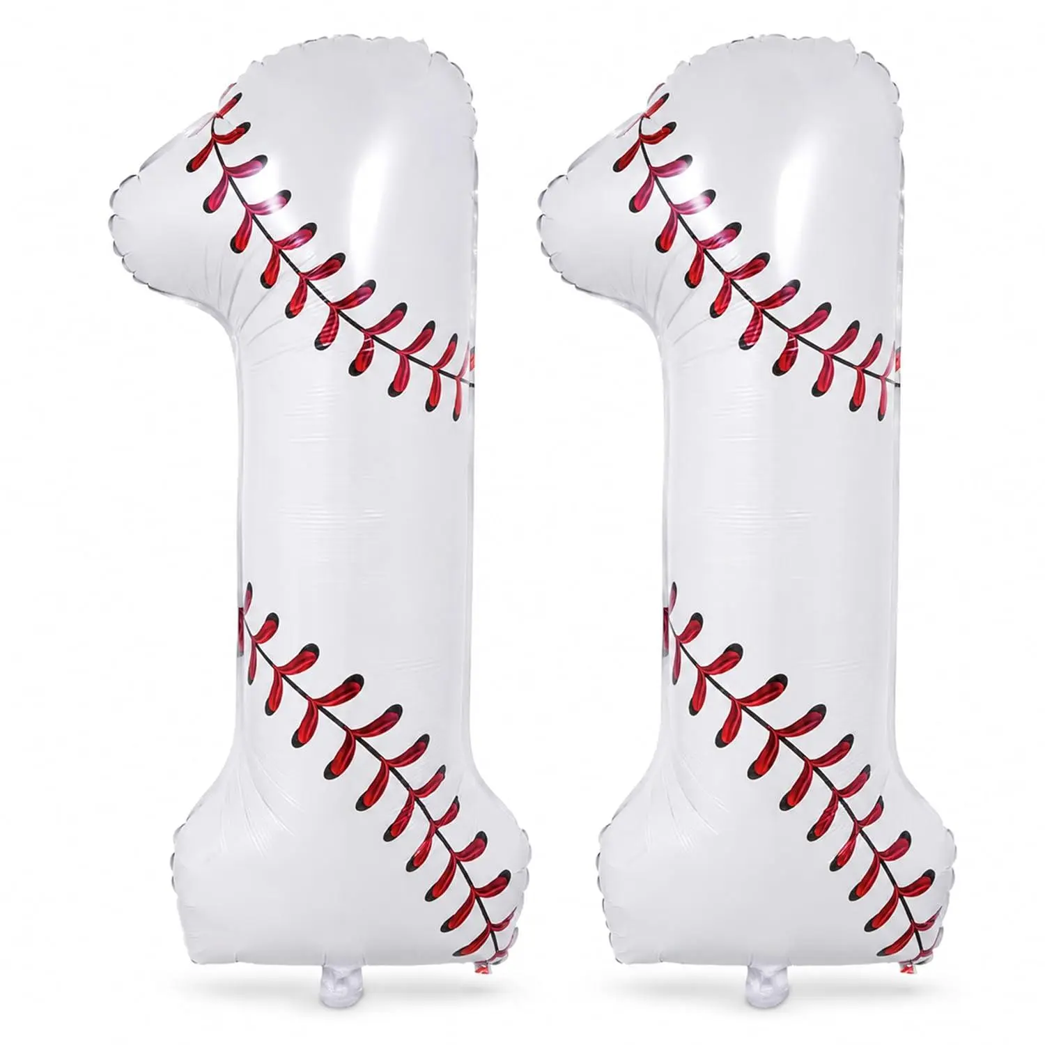 Baseball Birthday Decor, 40'' Baseball Number 11 Balloon, Sport Themed | Party Decorations
