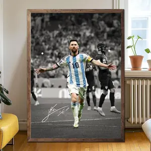 Lionel Messi Argentina World Cup Champion Poster, Soccer