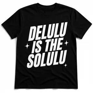 Delulu Unisex Oversized Graphic T-Shirt – Unisex Fit - Fun Statement Design Casual