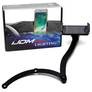 iJDMTOY Behind Tachometer Mount Smart Phone GPS Mounting Holder Kit For Mini Cooper Gen2 R55 R56 R60 R61 (360-Degree Rotatable)