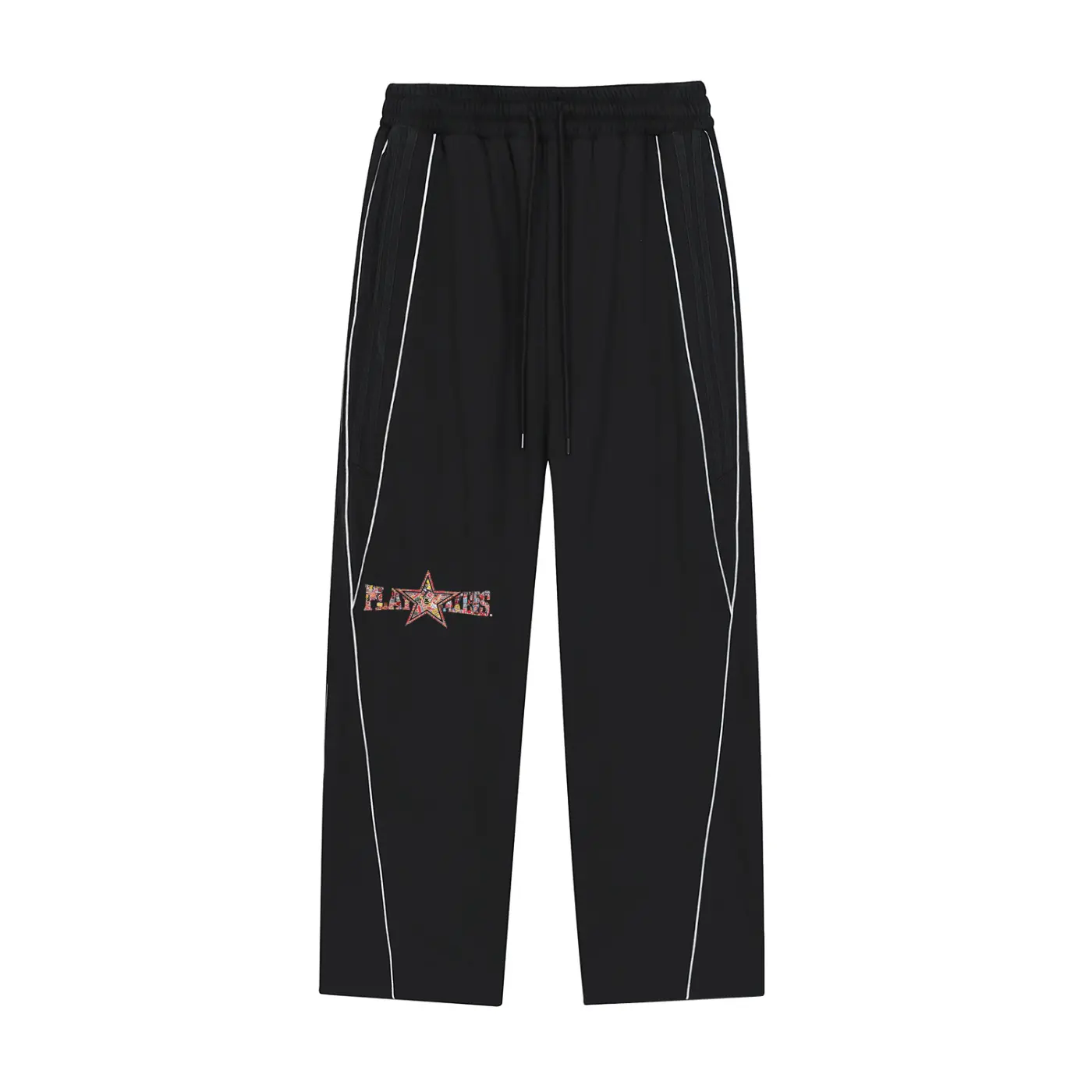Reflection Striped Straight-Leg Sweatpants