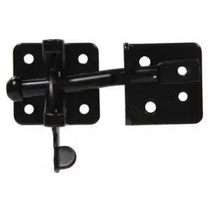 212 MAIN Self-Adjusting Single Gate Latch, Black Carded Door Hardware with Gate Latching Functionality for Tools & Hardware Use Cases
