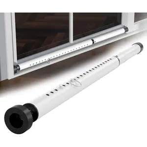 17.5-50 Inch Adjustable Heavy Duty Sliding Door Security Bar for Patio Sliding Glass Door Window, Indoor Security for Home Apartment Bedroom, White