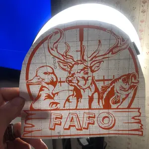 FAFO decal white or orange