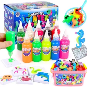 Kit for Kids – 10 Gels & 10 Molds, Aqua Fairy Water Gel DIY Squishy Maker Set, Creative Sensory Craft Toys for Boys & Girls, Perfect Birthday Party Favors and Gifts for Kids Ages 3+