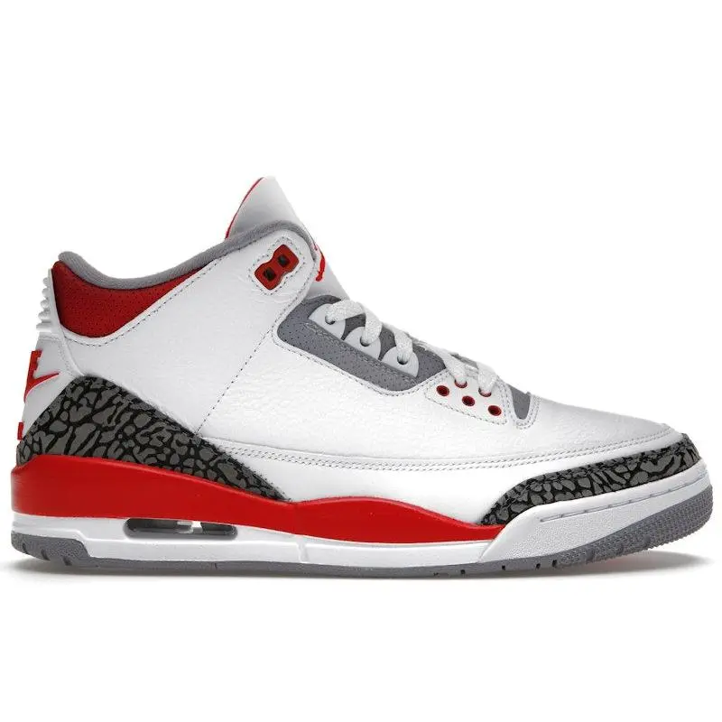 Jordan Men's 3 Retro Fire Red (2022) Basketball Shoes, from StockX