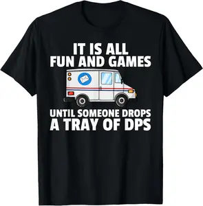 100% Cotton Postal Service For Mailman US Postman Worker T-Shirt