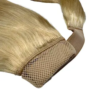 Bleach Blonde Ponytail Extension - 100% Human Hair For Stylish Looks