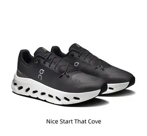 Futuristic Cloud-Like Athletic Sneakers with Unique Cut-Out Midsole for Shock Absorption