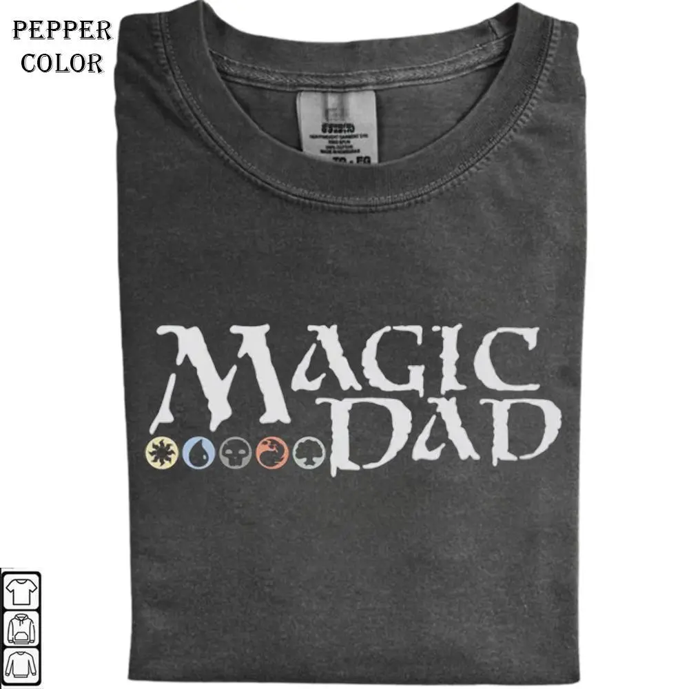 MTG Magic Dad Shirt, Father's Day Shirt, Card Game Lovers Sweatshirt, Holiday Pet Gift T-shirt, Unisex Cotton Graphic Top T-Shirt, Unisex Cotton Crewneck Top for Daily Wear