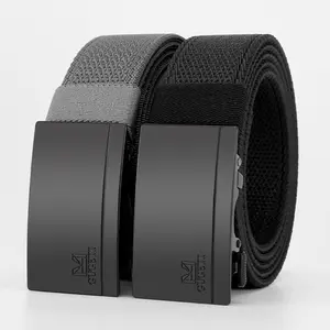 Stretch Tactical Belt for Men, Military Work Rigger Hiking  Elastic Nylon Web Ratchet Quick Release Belt,tactical accessories,belts for edgars,belts,belts for gym, Casual Web Click Belt with Slide Buckle for Jeans, No Holes Adjustable Trim to Fit