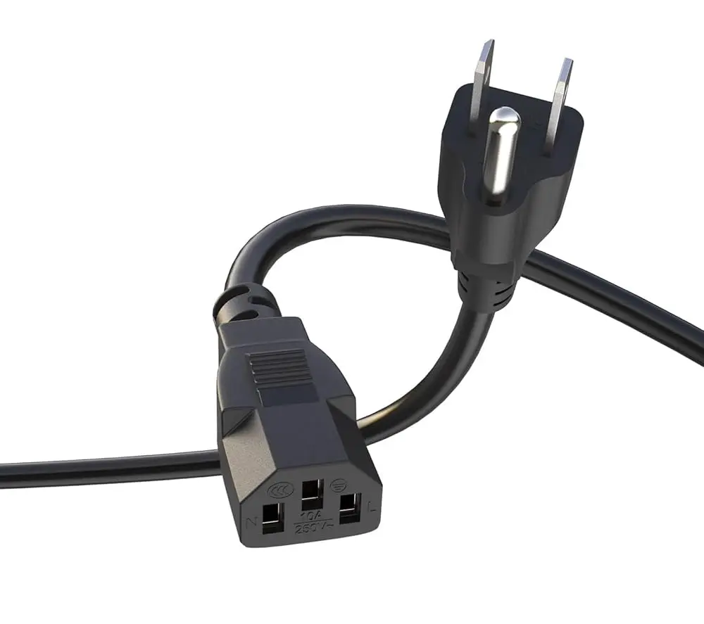 RHYTHM FUN Detachable Replacement Power Cord for Home Fitness Equipment, Treadmills – Delivers Stable, Secure Power Supply