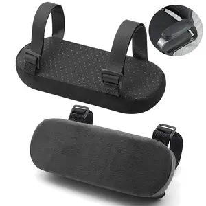 Ergonomic Memory Foam Office Chair Armrest Pads, Elbow Support Breathable Mesh, Durable Plastic Frame, Home & Office Use, 2 Piece Set