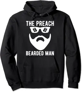 Funny Christian Pastor The Preach bearded man Pastoral Pullover Hoodie - Antonplonka Shop 22B0BQWVGXCB