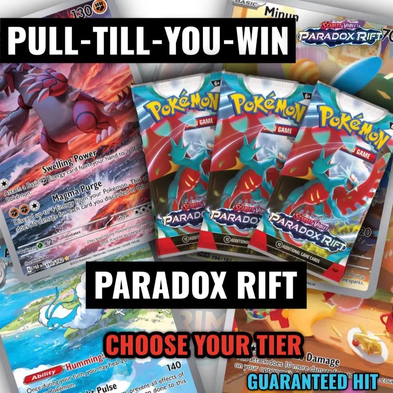 PULL-TILL-YOU-WIN- POKEMON PARADOX RIFT Booster Packs *LIVE RIP*