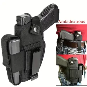 [Concealed Carrying Pistol Holster Bag] Unisex Holster, 9mm Pistol Holster, IWB/Owb Concealed Carrying Pistol Holster, with Cartridge Bag