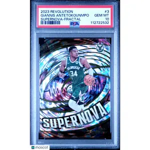 2023-24 Panini Revolution - Fractal Supernova #3 Giannis Antetokounmpo PSA 10