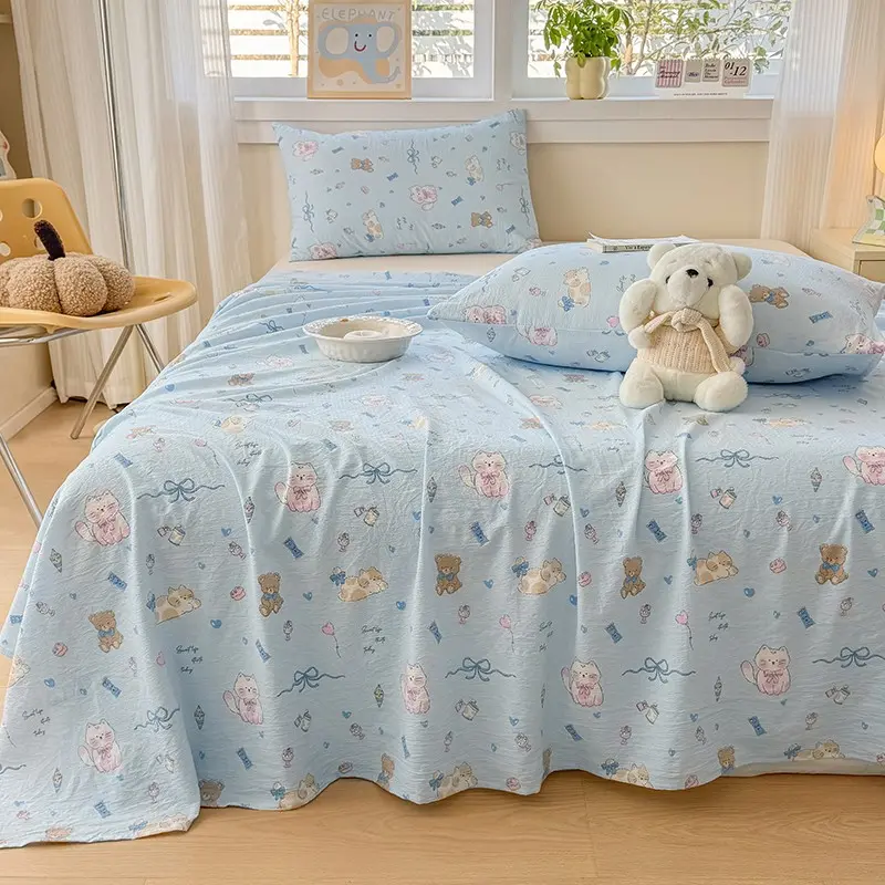 3pc High-Density Dual-Layer Bedding Set, Soft and Breathable, Suitable for All Seasons, Ideal for Bedroom and Guest Room, Bedsheet Sets