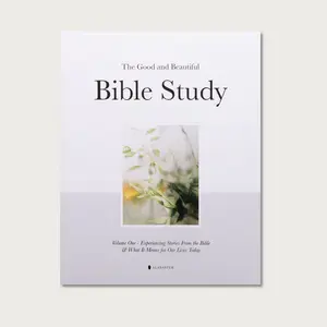 Alabaster The Good and Beautiful Bible Study Volume 1 - Guided Spiritual Bible Study with Daily Prayers and Contemplative Artwork, Thoughtful Gift for Men