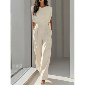 [Casual Jumpsuit] Casual Solid Color Jumpsuit for Women |   Summer and Early Autumn Commuter Style