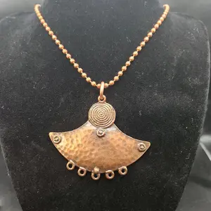 copper pendants and necklace