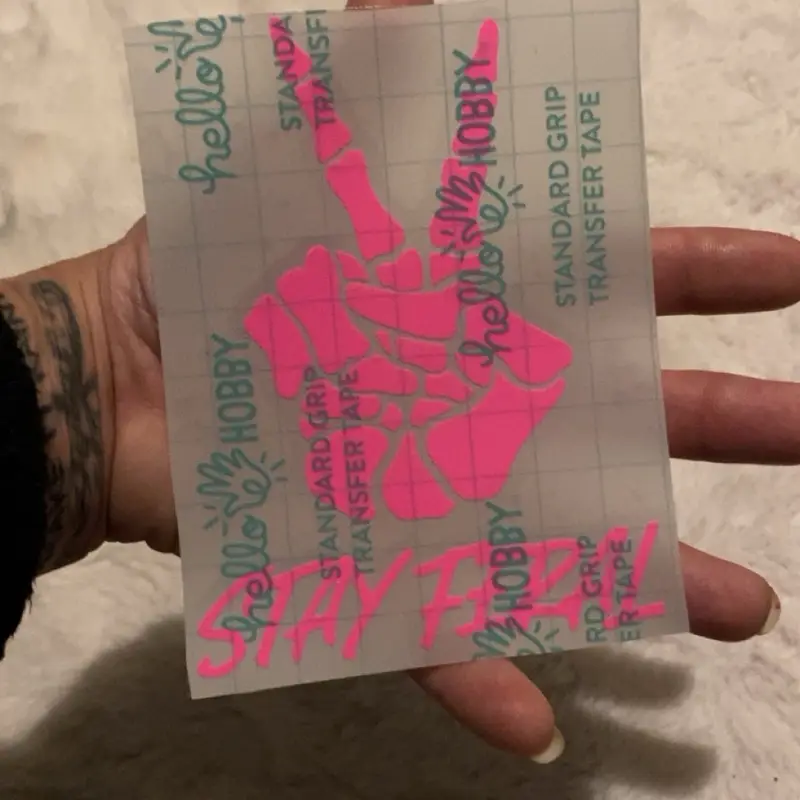 Stay Feral Vinyl Window Decal Stickers - Decorative Vinyl Stickers for Home Decor and Ornaments Chrome