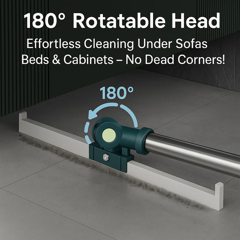 Magic Mop | 3-Piece Kit All Surface Sweeper and Squeegee for Wet and Dry Cleaning Dust, Dirt, Liquids, Pet Hair, Tile, Hardwood Floors