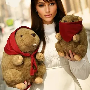 1 pc realistic groundhog plush toy, children’s comfort toy, holiday gift, trending cute groundhog plush toy, soothing chubby plush doll, home decor, super cute groundhog plush figurine, children’s companion toy—top choice for gifting, soothing groundhog p