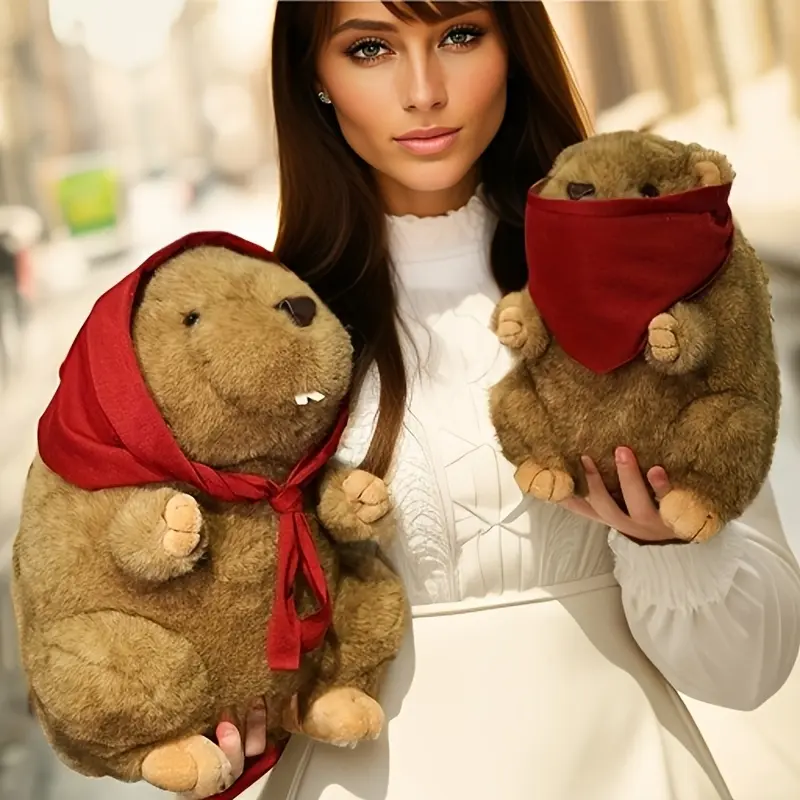 1 pc realistic groundhog plush toy, children’s comfort toy, holiday gift, trending cute groundhog plush toy, soothing chubby plush doll, home decor, super cute groundhog plush figurine, children’s companion toy—top choice for gifting, soothing groundhog p