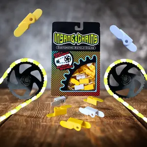 White & Yellow Chain Caps