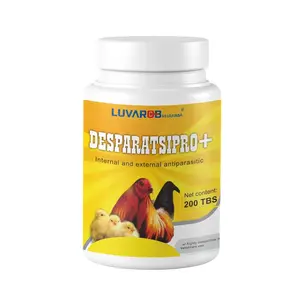 Natural Digestive Supplement for Poultry | 200 Tablets | Herbal Blend + Probiotics for Birds