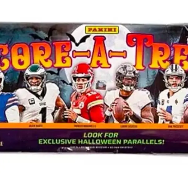 PYD Score-A- Treat Supplemental + Sports Trading Cards - Look for Halloween Parallels - Football Theme Packaging