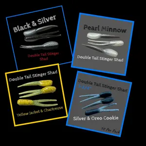 Double Tail Stinger Shad 1-3/4” Ten Per Pack