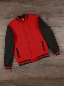 Men's Fall Winter Fleece Jacket, Casual Patchwork Long Sleeve Button Front, Round Neck Colorblock Design, Home Leisure Outdoor Sports