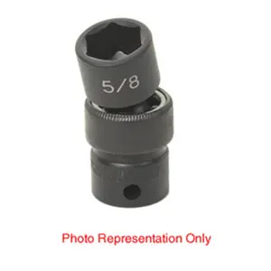 212 MAIN Grey Pneumatic 1016UM Alloy Steel Drive Impact Socket, 0.38 in. Drive x 16 mm Standard, High Torque, Tight Access, Universal Fit for Cycling & Outdoor Recreation Gear