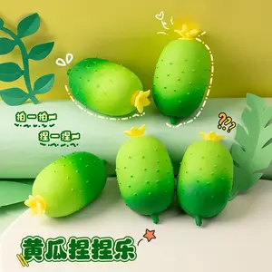 Simulated fruit and vegetable squishy cucumber toy, stress-relief gadget, children's stress-relief toy, available at street stalls and supermarkets