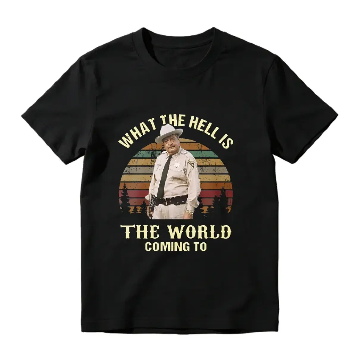 What The Hell Is The World Coming To Sheriff Rick Grimes Unisex Classic T-shirt