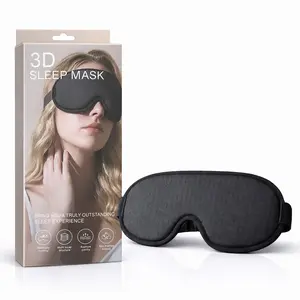 3D Memory Foam Sleep Eye Mask, 100% Light Blocking, Breathable Soft Comfort, No Pressure, Ideal for Night Sleeping, Naps, Travel