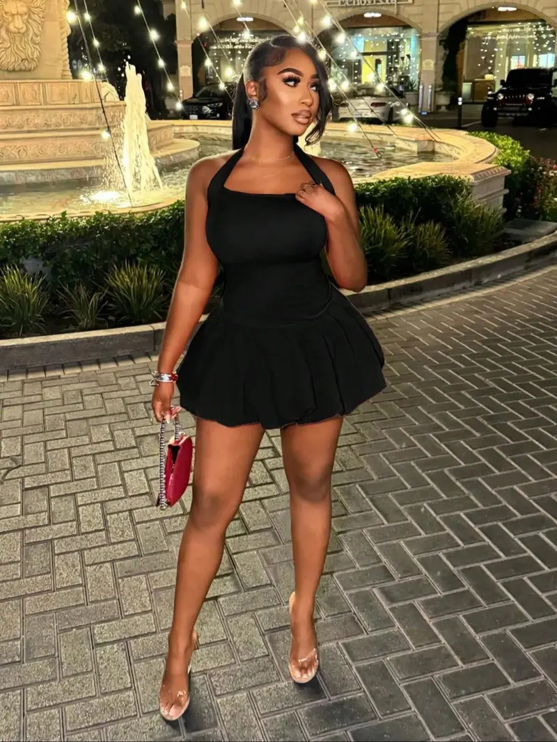 spaghetti straps dress Black Open Tie Back Spaghetti Strap Maxi Dress