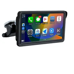 VENBES 7 Inch Portable Carplay & Android Auto Touchscreen, Wireless Mirror Link, USB Bluetooth-compatible Player, Easy Install, Supports TF Card/USB Interface