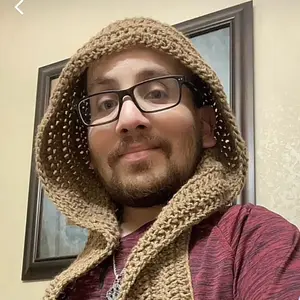 Latte Hooded Scarf - Hand-Crocheted Soft Latte Hue with Built-In Hood for Extra Comfort & Protection - Perfect for Fall Markets & Sipping Cocoa by the Fire