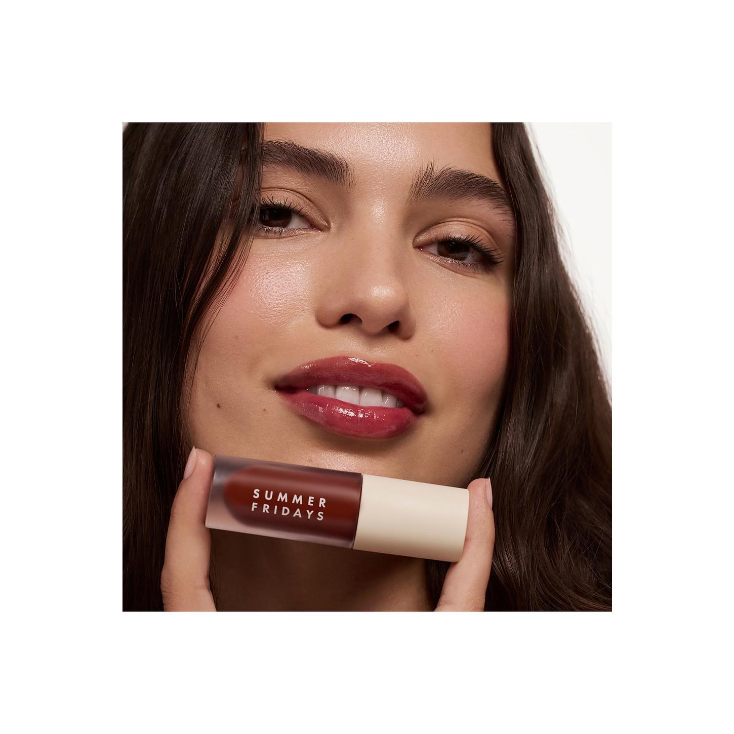 Summer Fridays Dream Lip Oil in Midnight Berry