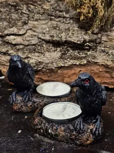 Raven Tealight Holder