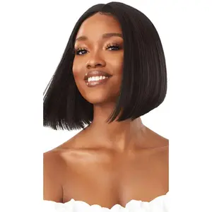 Outre Synthetic Pre-Plucked HD Transparent Lace Front Wig Every 1 QLEWE1