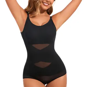 2026 Womenswear‘s Solid Color Bodysuit Shapewear, Women's Adaptive Underwear, Stretchy Lingerie, Shapewear with Abdominal Support and Hip Lifting Design Minimalist Black