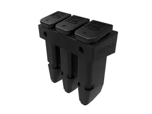 Wall Mounted Glock Mag Holder (3 Mags) - Compatible with G17, G19, & G26 Mags | Rack, Storage, Organizer, Tactical, Installation