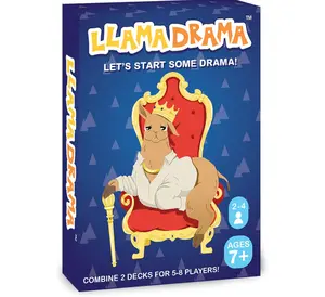Llama Drama Family Card Game – Fast 15-Min Play, Ages 7+, 2–4 Players (Up to 8 with 2-Pack) – Easy, Hilarious Strategy & Luck for Game Nights
